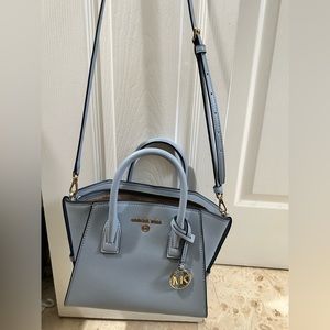 Brand New Michael Kors small satchel bag in pale blue